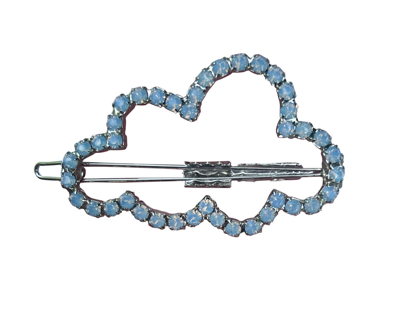 SWAROVSKI LE CLOUD BARRETTE IN AIRBLUE OPAL - Epona Valley | Luxury Hair Accessories | Bridal Accessories | Made In NYC