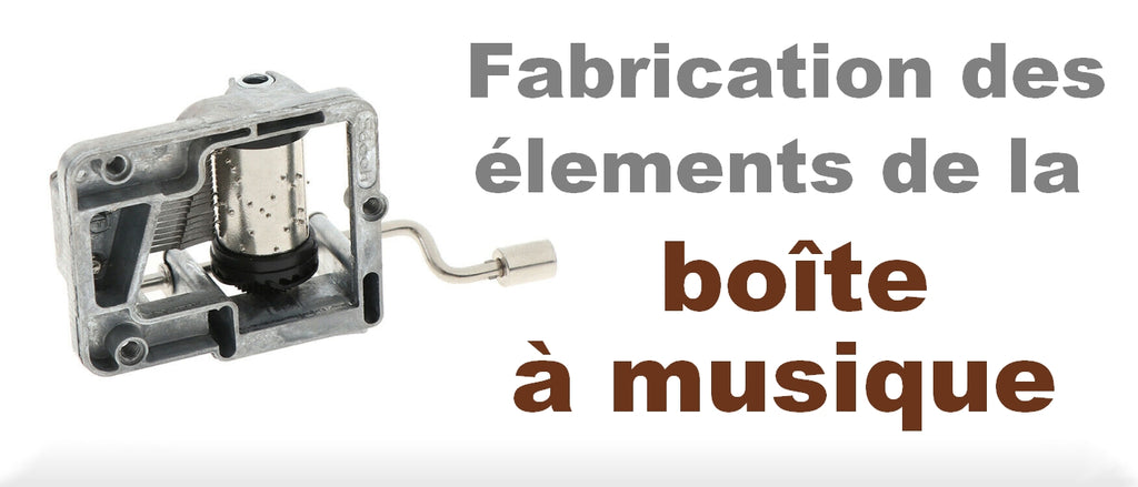 Fabrication des éléments composant la boîte à musique