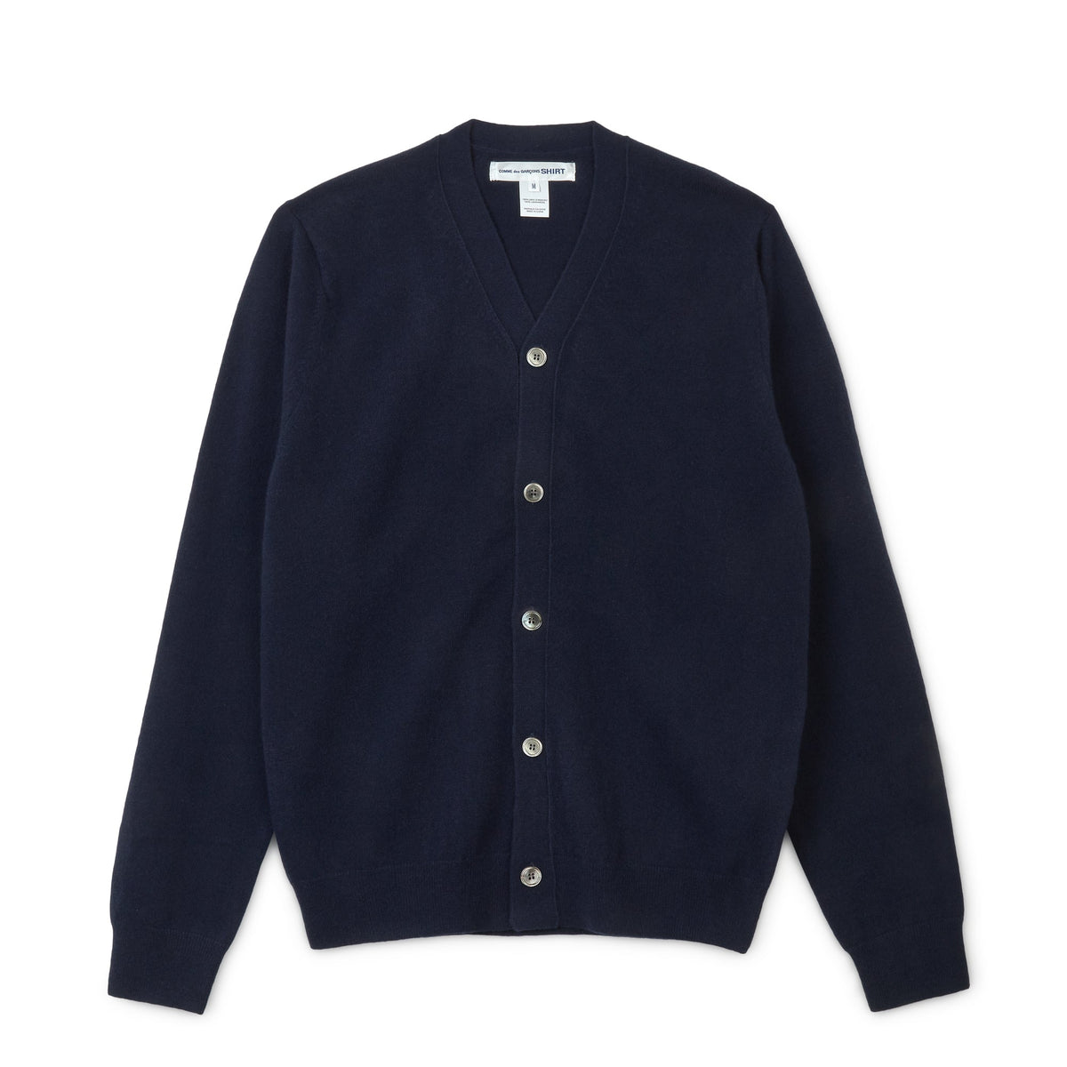 CDG SHIRT FOREVER / FZ-N105-PER-2 / MENS CARDIGAN Navy – COMME des ...