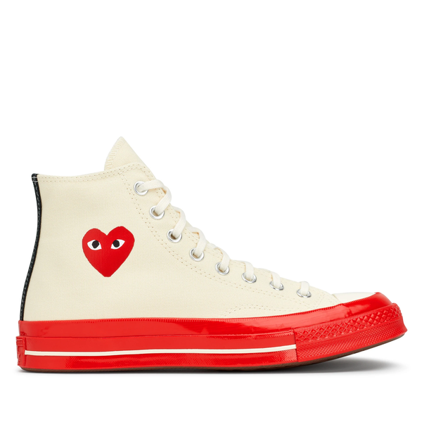 Rebotar Hermano extremadamente Converse x Comme des Garçons PLAY / HIGH TOP RED SOLE Off-White Chucks –  COMME des GARÇONS Germany