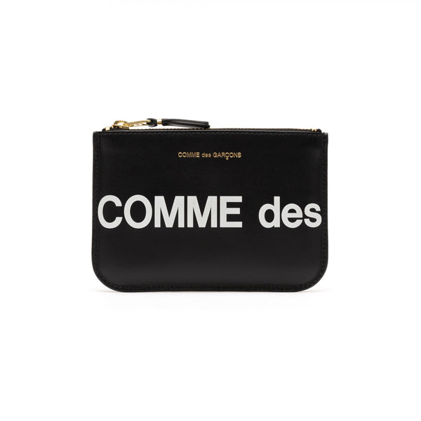 黒 comme des garcons huge logo wallet | angeloawards.com