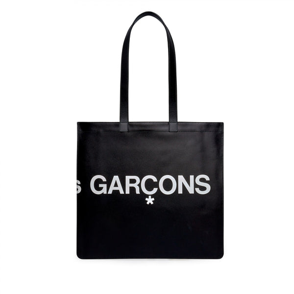 COMME DES GARÇONS Huge Logo Tote Bag - Black / SA9001HL – COMME des ...