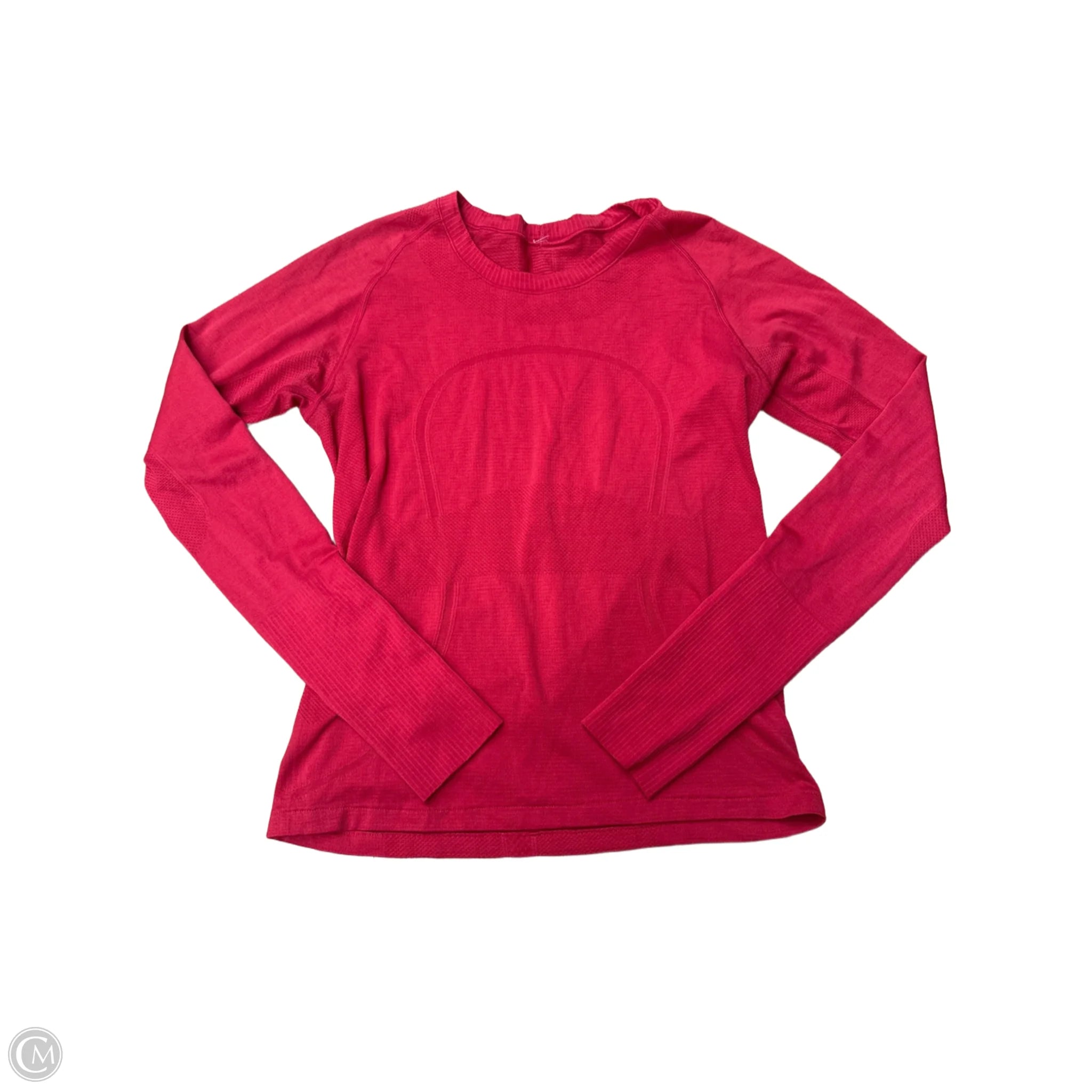 Athletic Top Long Sleeve Crewneck By Lululemon In Red, Size: M