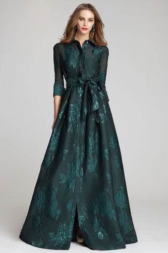 Amanjeda - LUXURY SILK TAFFETA MAXI SHIRTDRESS 