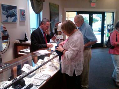 Pictures & Sketches From Mark's Trunk Show at Conti Jewelers - Mark Schneider Design