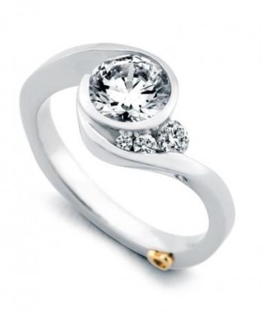 Brides Features Two MS Engagement Rings! - Mark Schneider Design