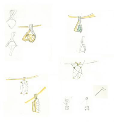 Pictures & Sketches From Mark's Trunk Show at Conti Jewelers - Mark Schneider Design