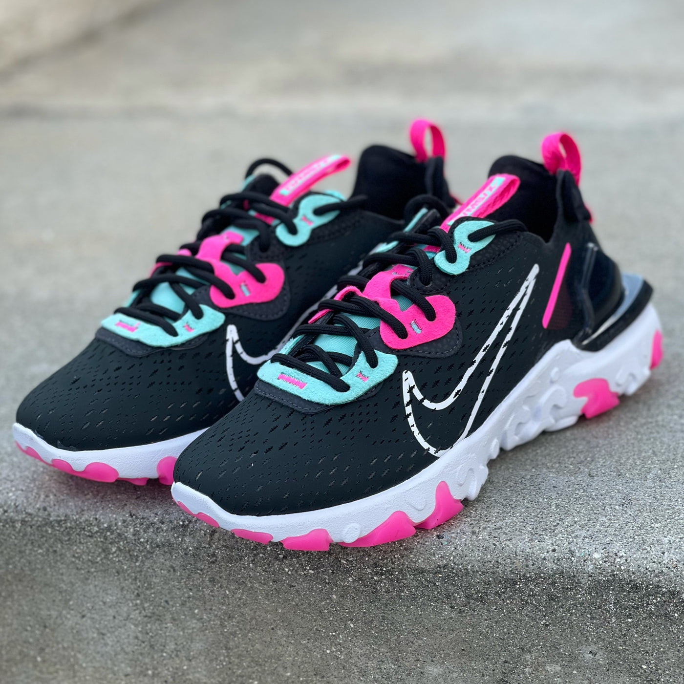 pink nike react vision