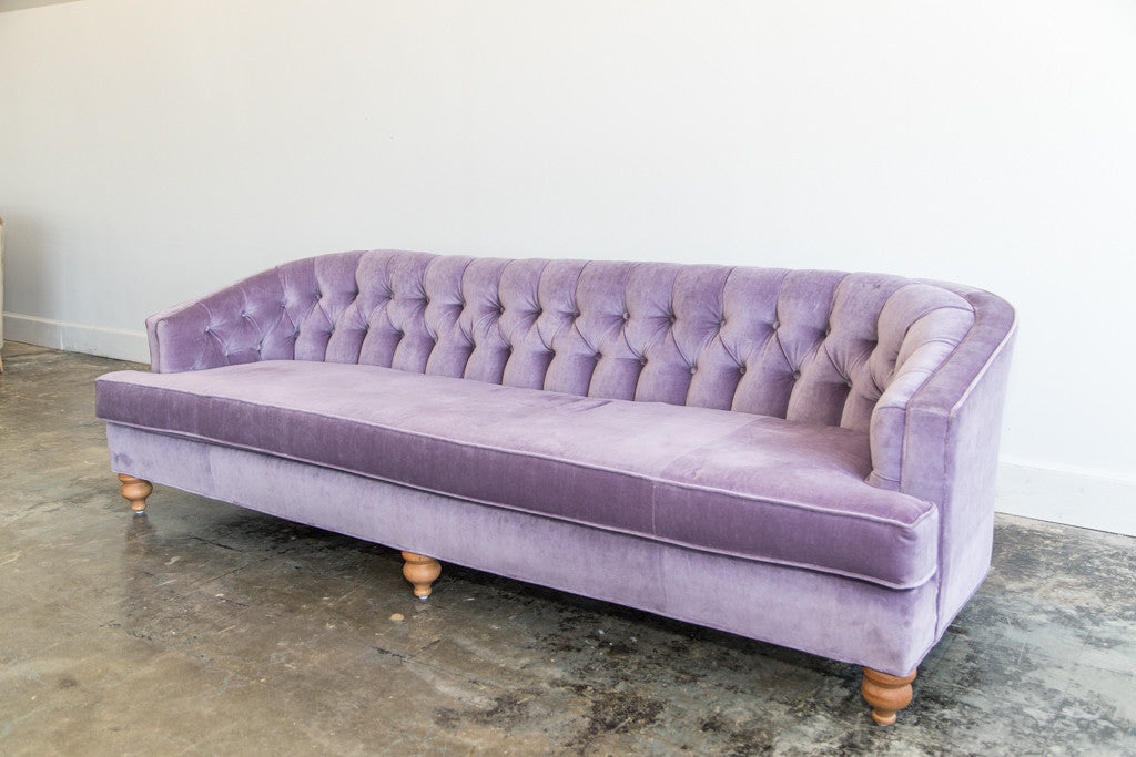 Lounge Furniture Vintage Sofa Velvet Lavender Amelia