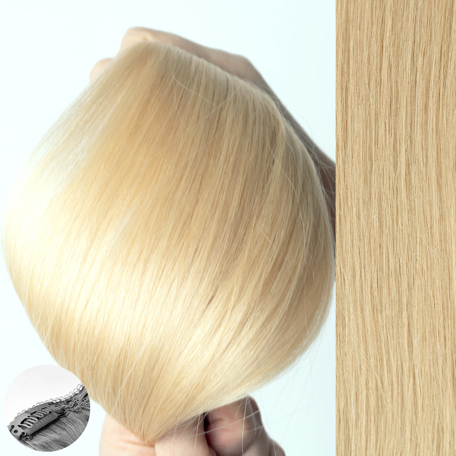 24 Light Golden Blonde - Straight Clip In Hair Extensions by Aqua Hair  Extensions
