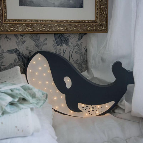 lampe en bois originale baleine