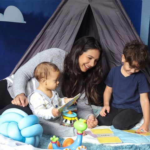 Tipi Tente Enfant pour Garçon et Fille avec Tapis de Sol Teepee Tente de  Jeu pour