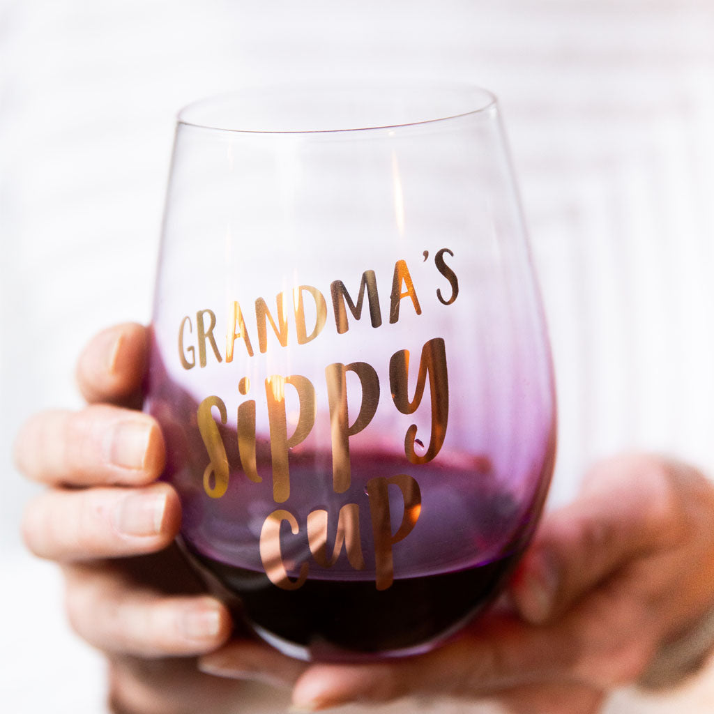 Download grandma's sippy cup wine glass - Pearhead