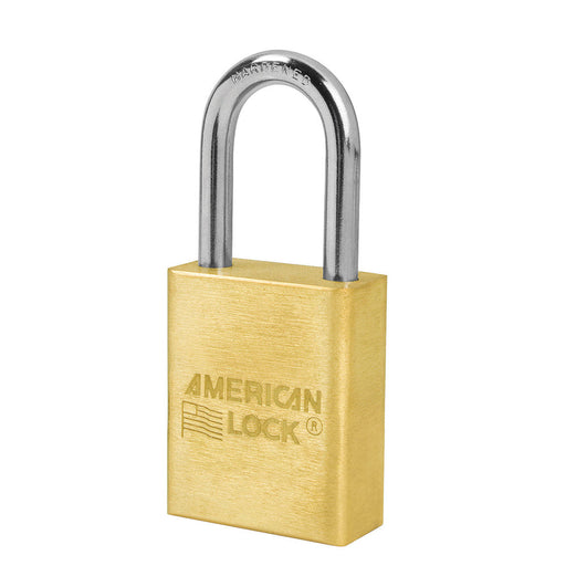 Master Lock 1-in Shackle x 2-in Width Brass Combination Padlock in