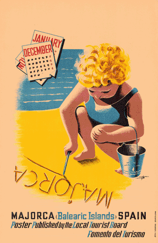 Stick No Bills® Vintage Poster Majorca Mallorca 