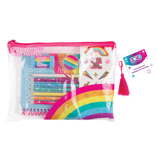 30 Gel Pen Set with Color Your Own Sticker Sheets – Make It Real