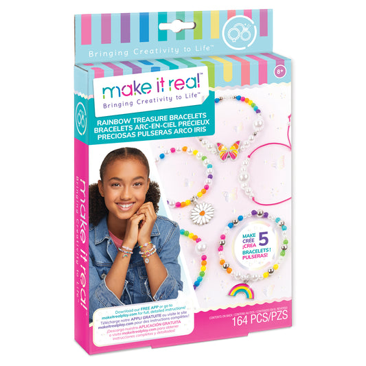 MAKE IT REAL Kit Fabricación De Joyas Para Niñas Pulseras Make It
