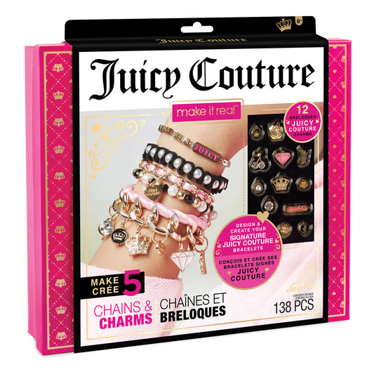 2023 Gifts For Girls - Make It Real Juicy Couture Pink And Precious  Bracelets - Diy Charm Bracelet Making Kit With Beads