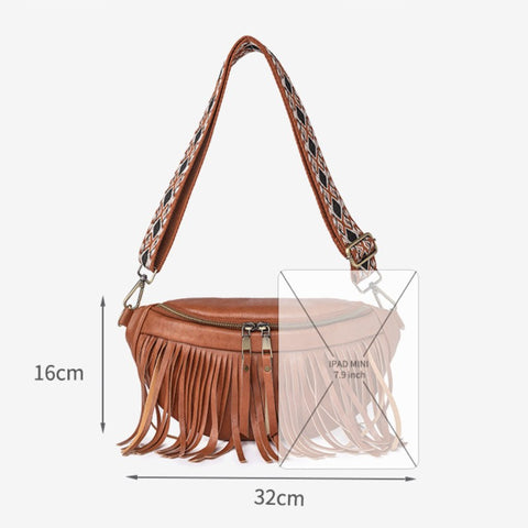 Tassel Chest Bag Size