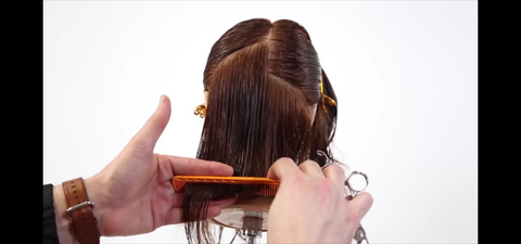 one length hair cut tutorial