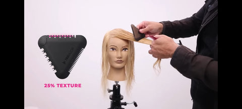 using a razor for layers in haircut