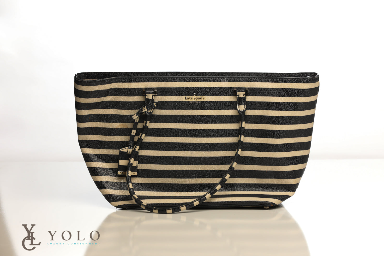 Kate Spade French Stripe Tote Bag – YOLO Luxury Consignment