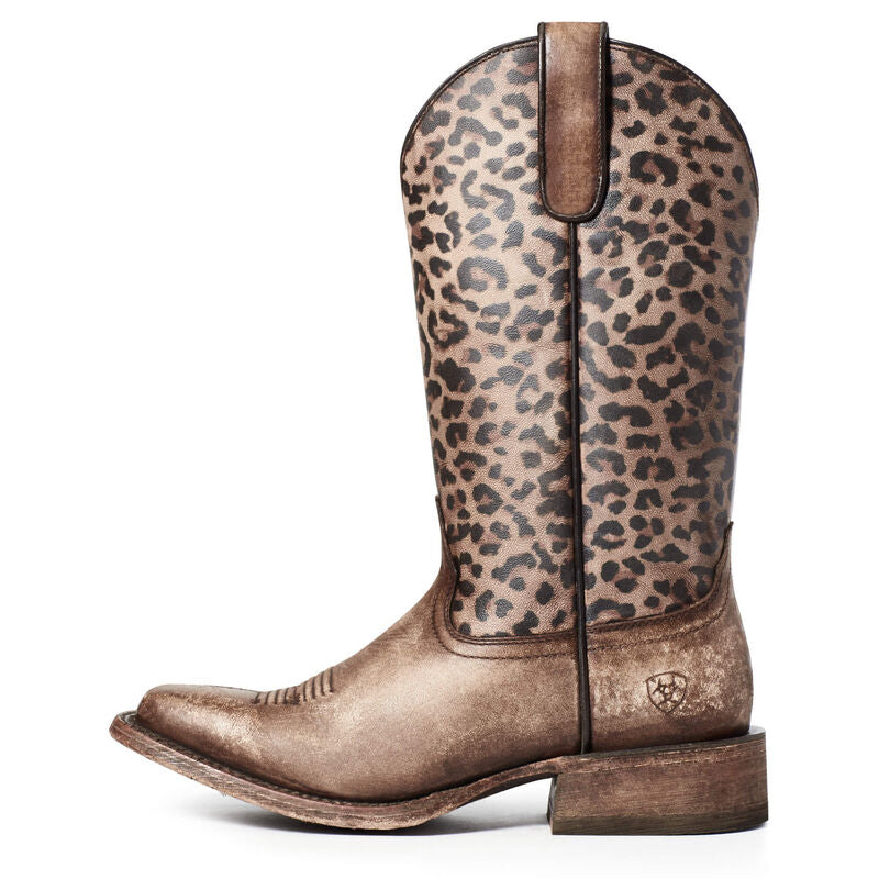 ariat leopard print cowboy boots