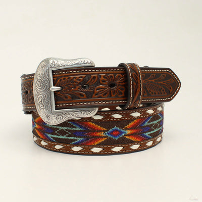 Nocona Men's Ribbon Buck Lace Western Belt