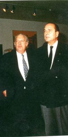 ミッシェル・アンリとジャック・シラク元フランス大統領