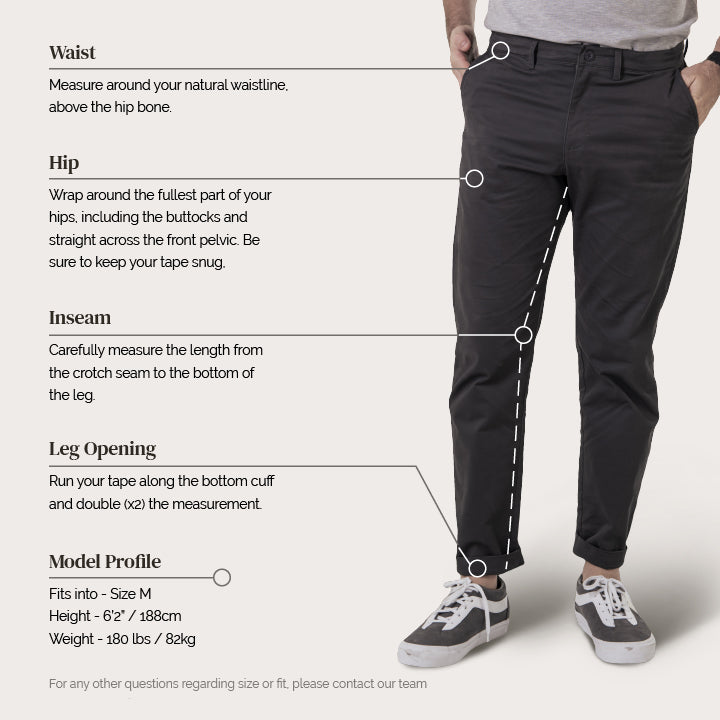 Cargo Pants Size Chart  ROOKIES