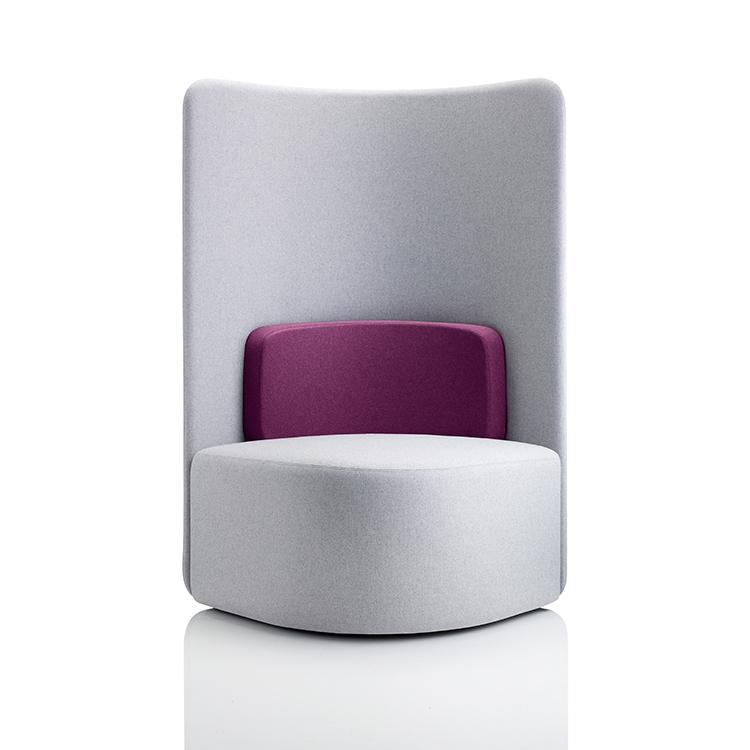 Boss Design Shuffle High Back Chair Purple Vanguard Interiors