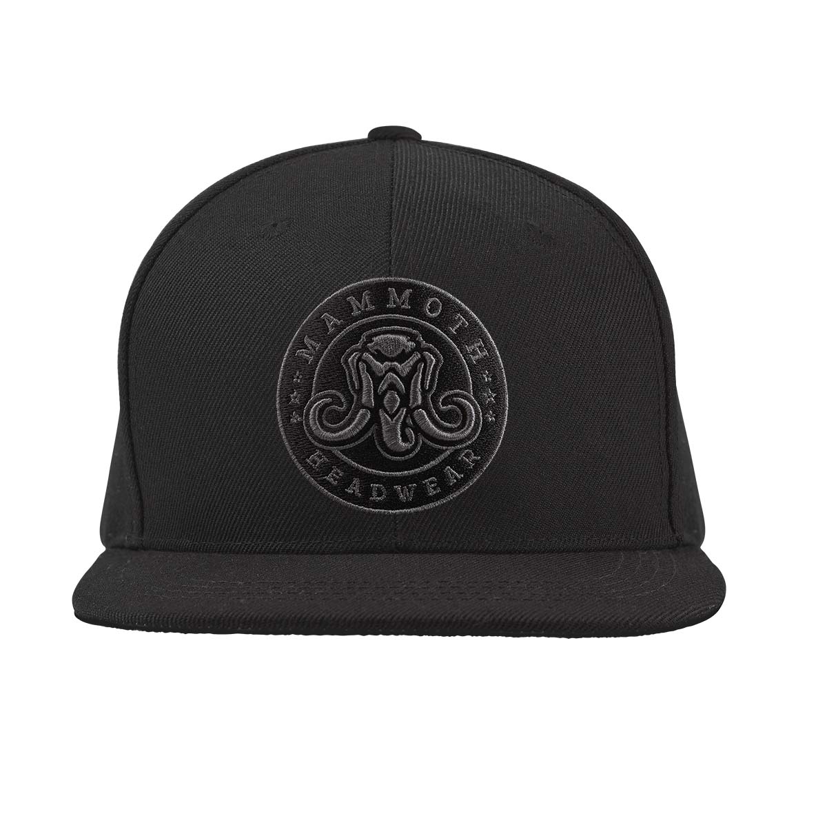 Black Snapback -Blank for a Comfortable Fit. - Mammoth Headwear