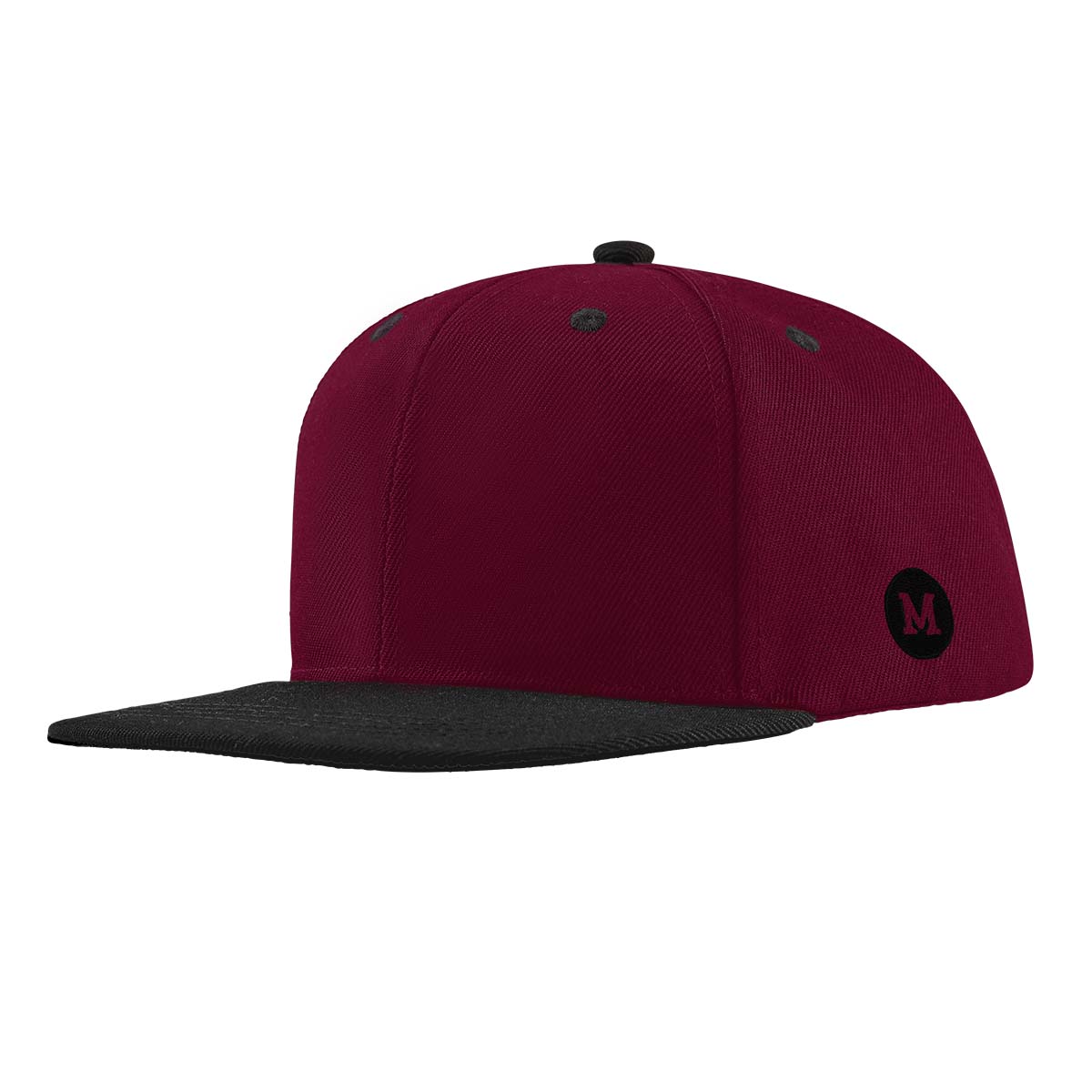 Black Snapback -Blank for a Comfortable Fit. - Mammoth Headwear