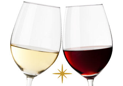 Red and White Glasses of Wine