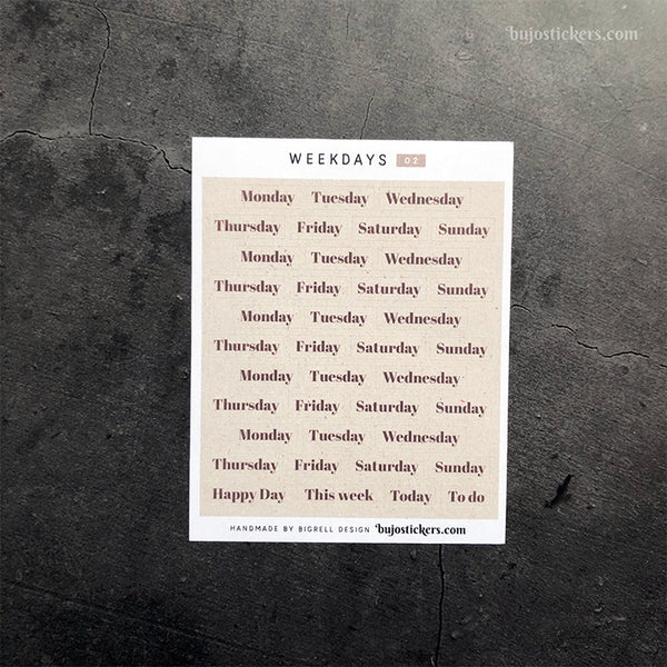 Weekdays 02