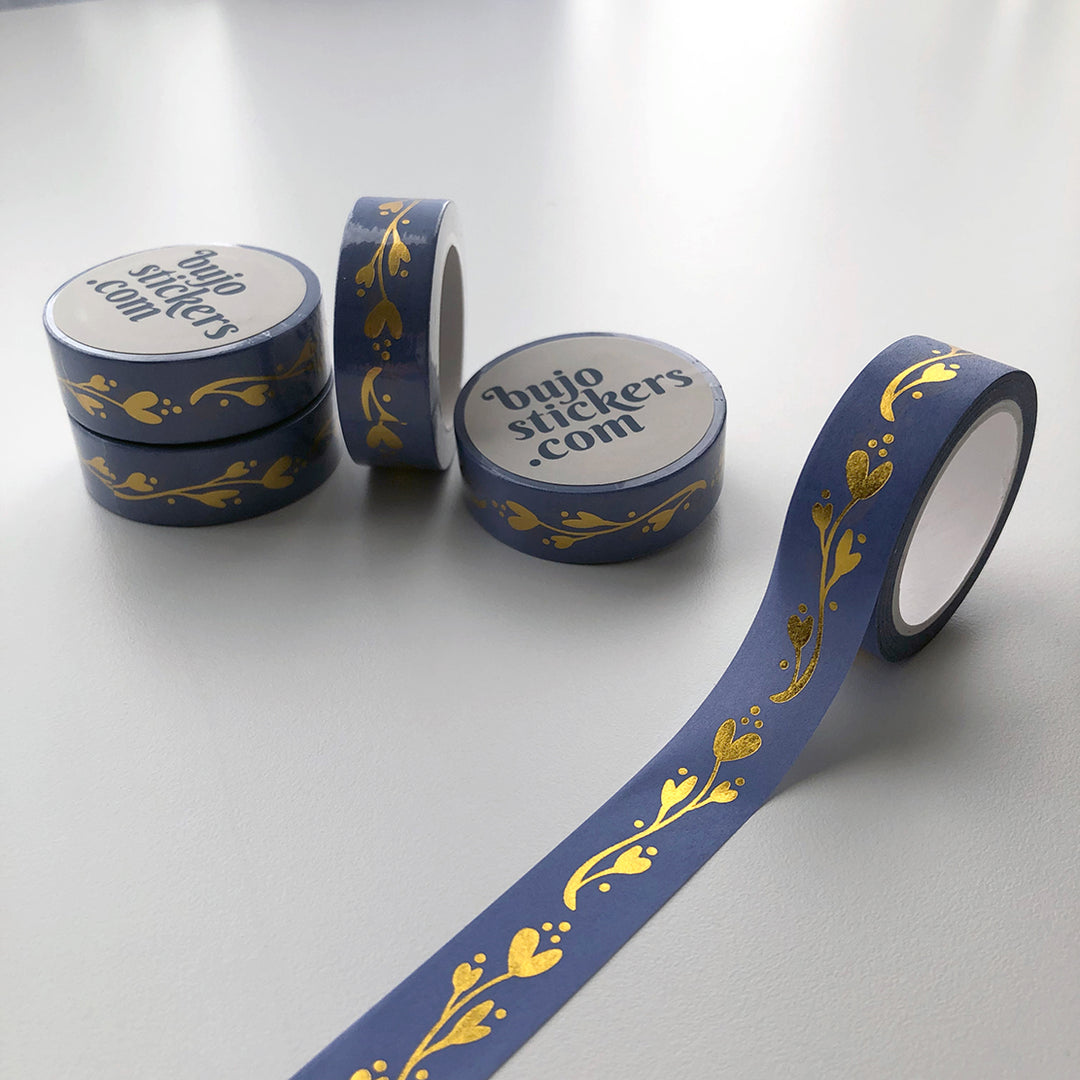 Infinity symbol cats Washi Tape - gold foil - 15mm by 10m - Japanese  masking tape