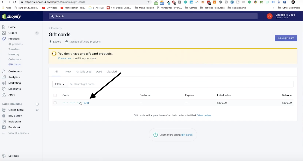 Shopify Gift Cards Tutorial