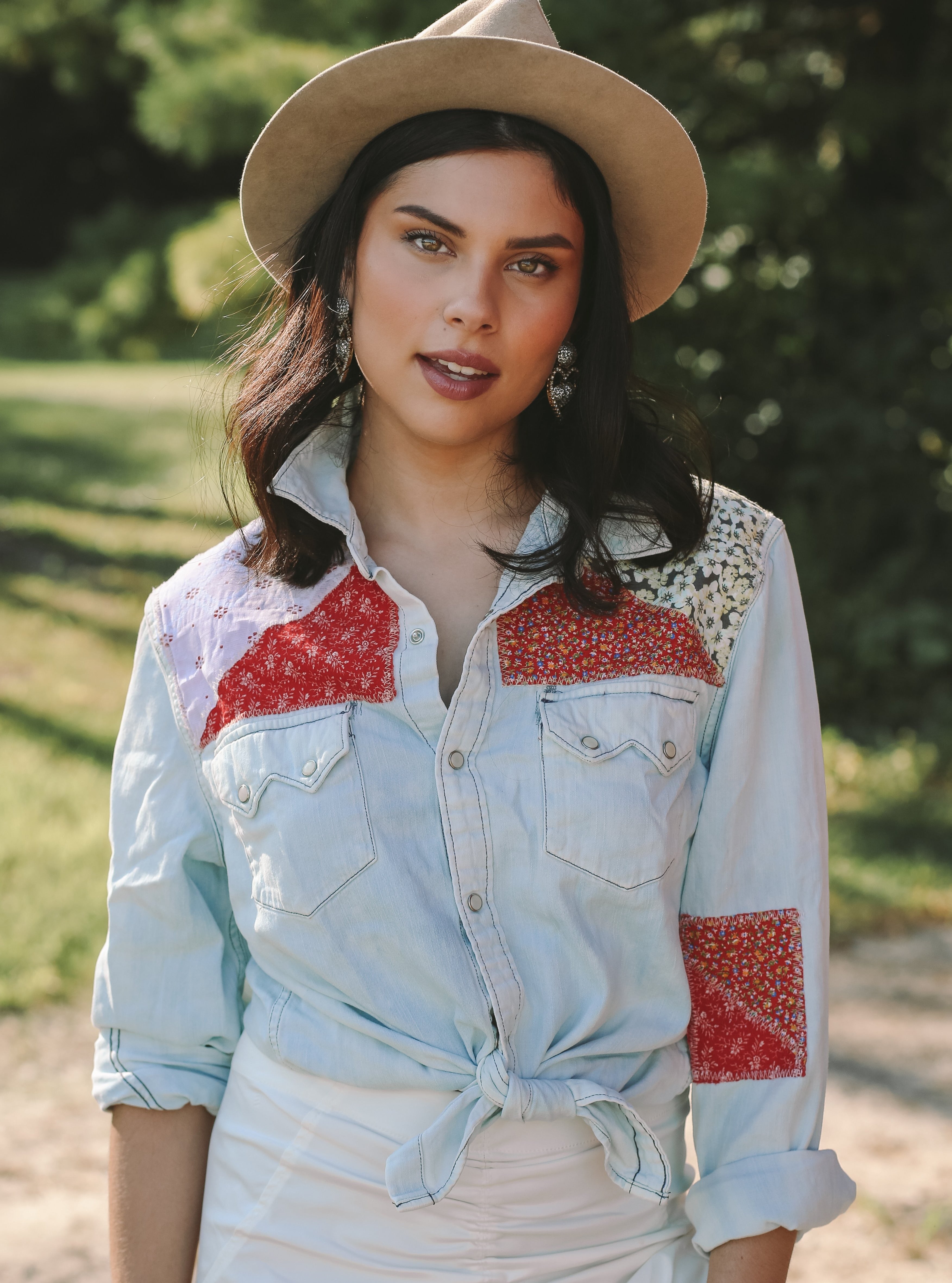 The Red Piper Denim Shirt