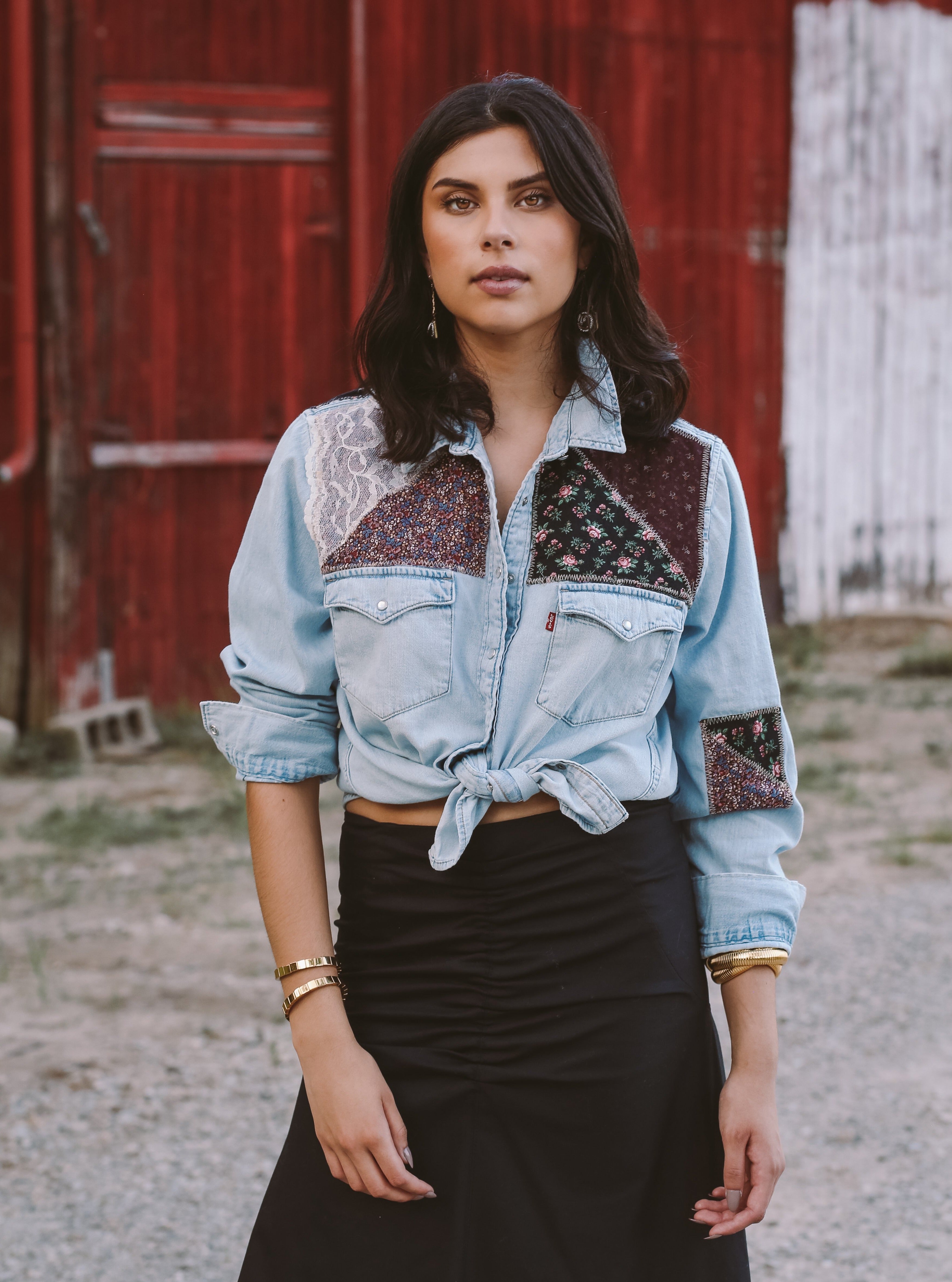 The Purple Piper Denim Shirt