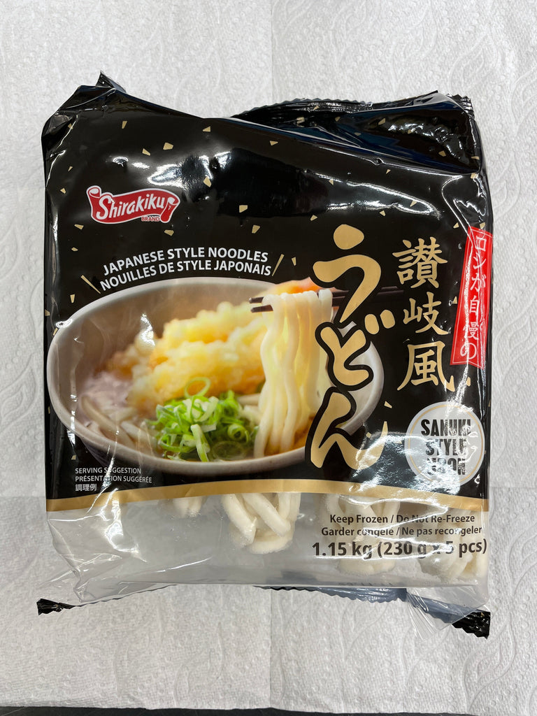 Shirakiku Japanese Style Frozen Udon Noodle 5pcs 冷凍 讃岐風うどん Konbiniya Japan Centre 5358