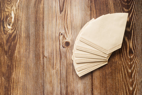 Drip Coffee Filters Splayed Out on A Table