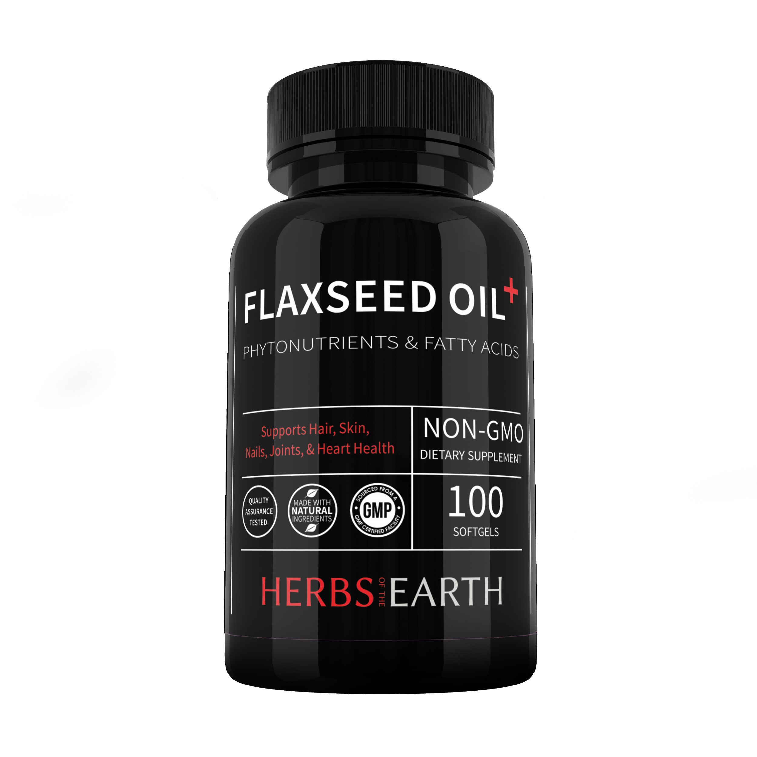 Flaxseed Oil Capsules 1000 mg 100 softgels – HERBS OF THE EARTH PLUS