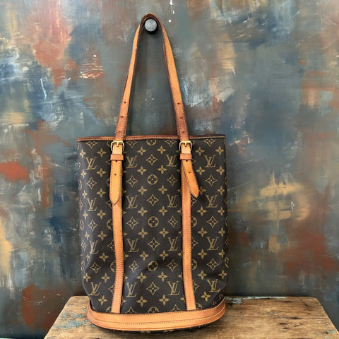 Restoration of Sticky Louis Vuitton Monogram Bucket Bag 27 - Yourgreatfinds