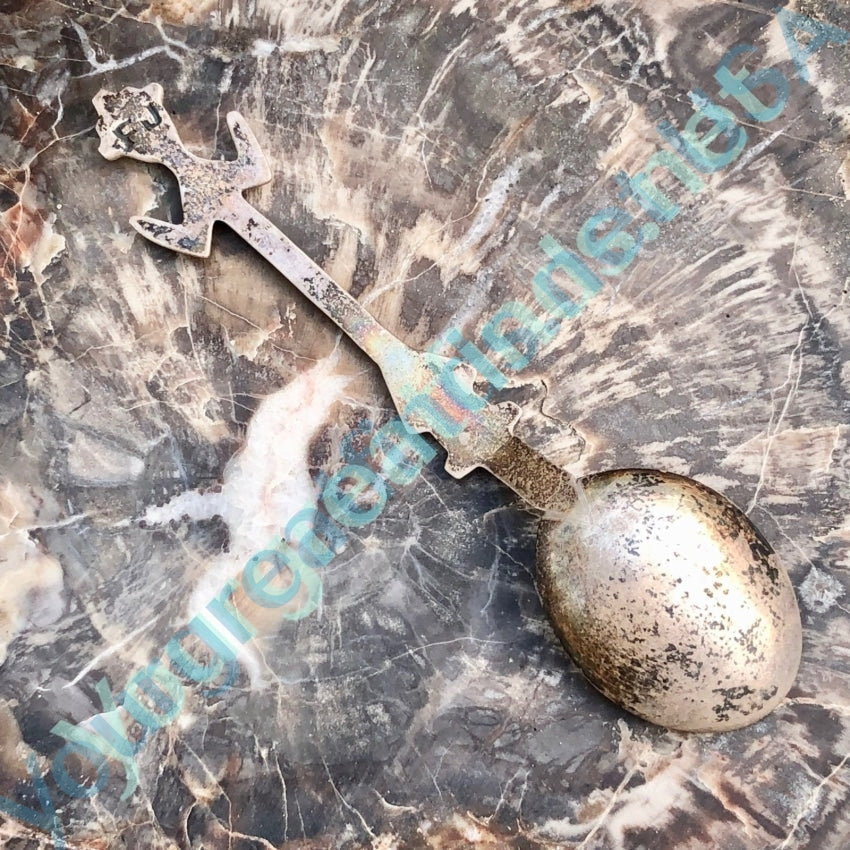 Vintage Solid Sterling Silver Turquoise Baby Spoon Jeffrey Castillo Na -  Yourgreatfinds