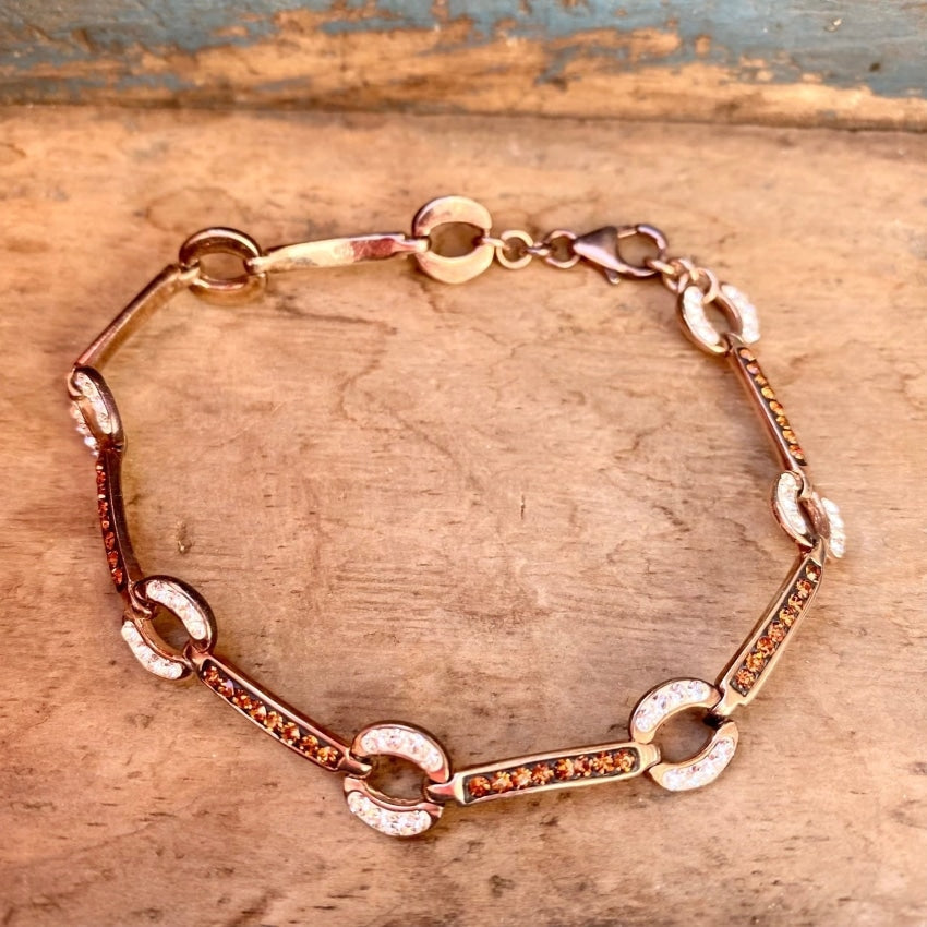 LUOLER 1 Piece Silver Gold Rose Gold Plated Bracelet Extended