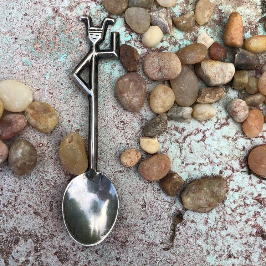 Vintage Solid Sterling Silver Turquoise Baby Spoon Jeffrey Castillo Na -  Yourgreatfinds