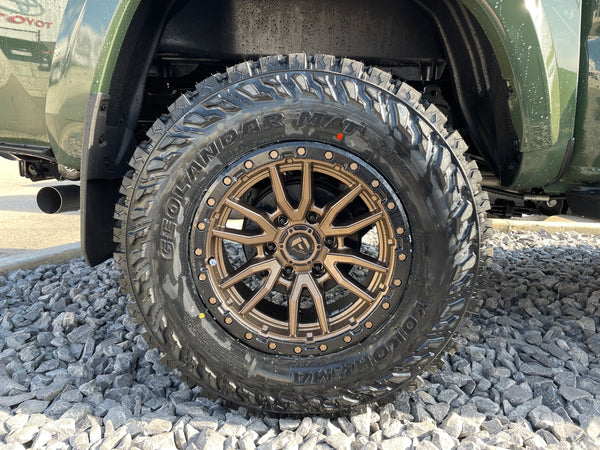 Fuel Rebel wheels with LT285/70R17 Yokohama Geolander M/T tires