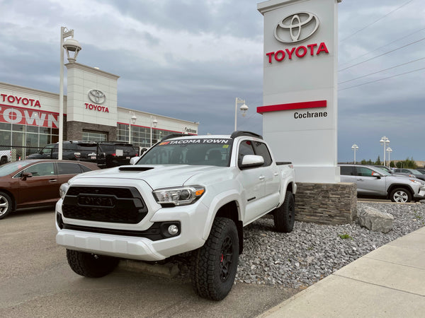 2021 Toyota Tacoma with Tacoma Town decal at Cochrane Toyota