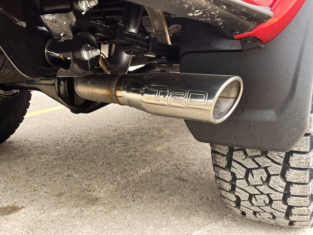2022 Toyota Tacoma with Toyota TRD exhaust system