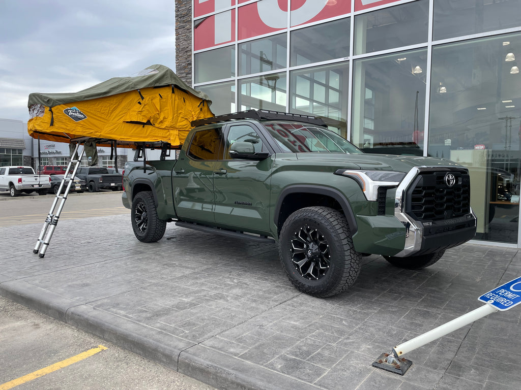 2022 Toyota Tundra with Treeline Outdoors Roof Top Tent